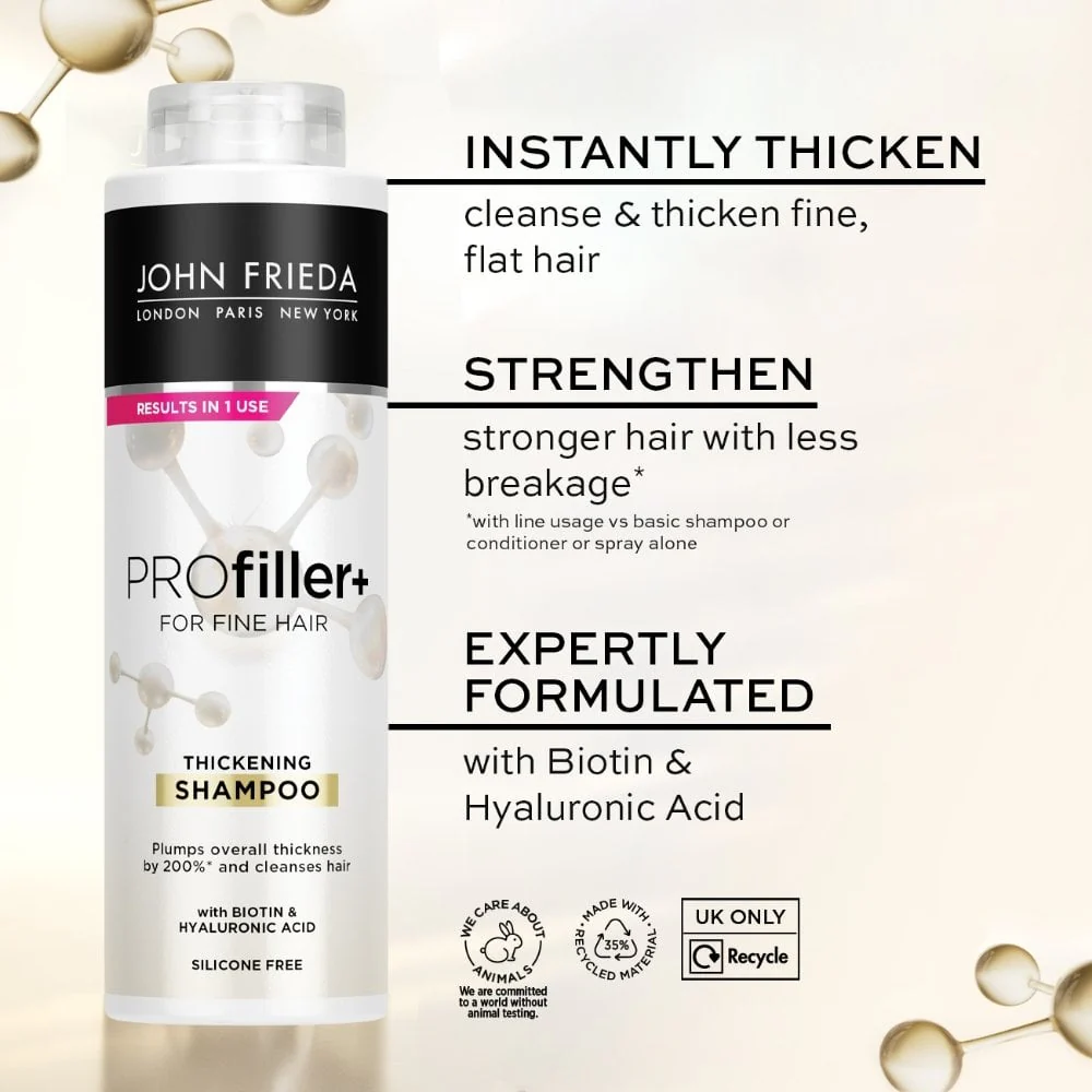 John Frieda Volume PROFiller+ Thickening Shampoo 500ml - Image 2