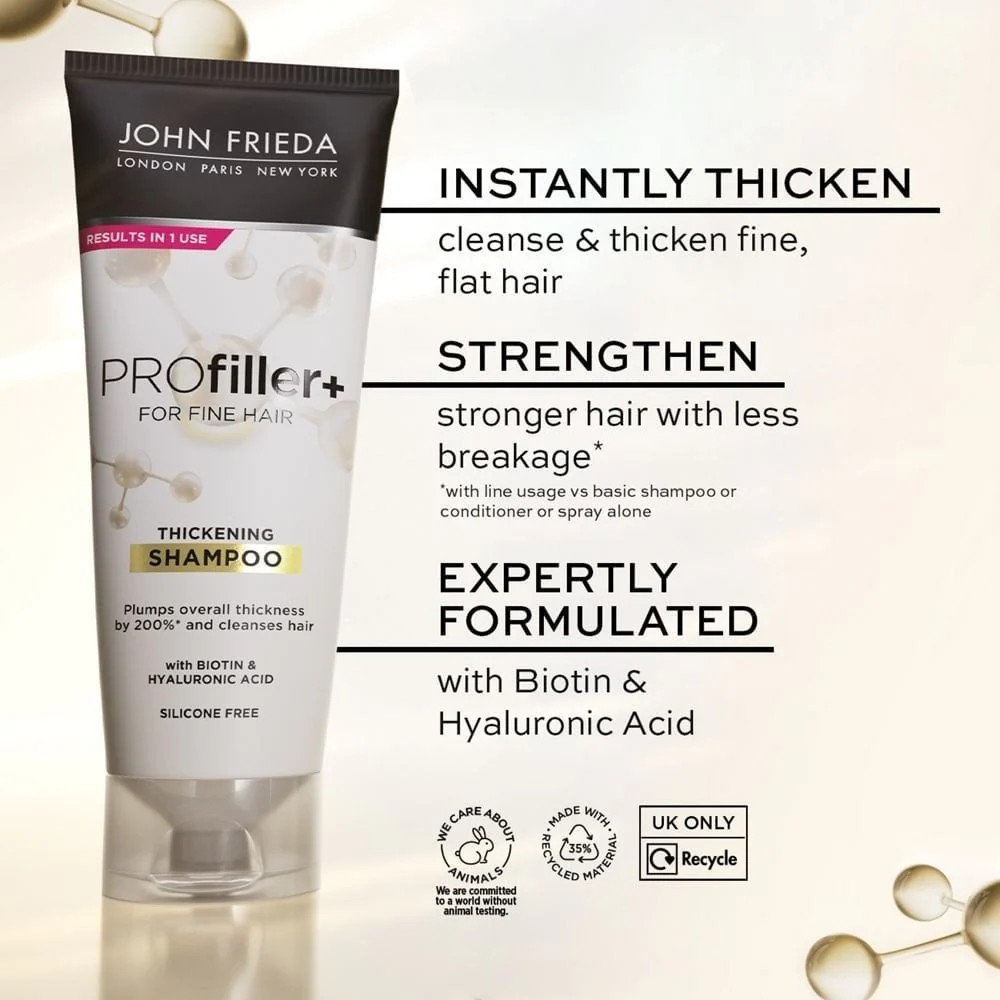 John Frieda Volume PROFiller+ Thickening Shampoo & Conditioner Twin 2 x 250ml - Image 4