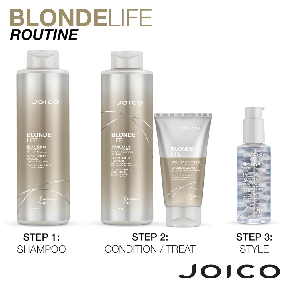 Joico Blonde Life Brightening Conditioner 1000ml - Image 7
