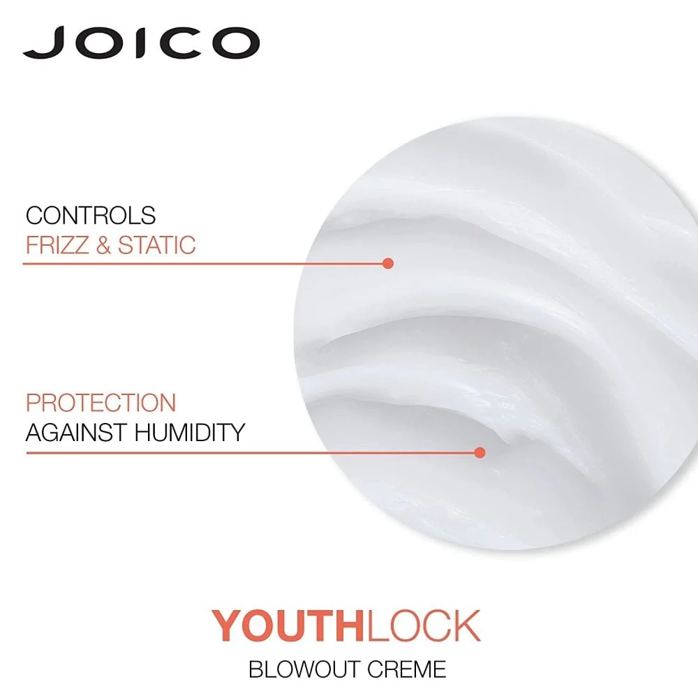 Joico YouthLock Collagen Anti-Frizz Blowout Creme 177ml - Image 4