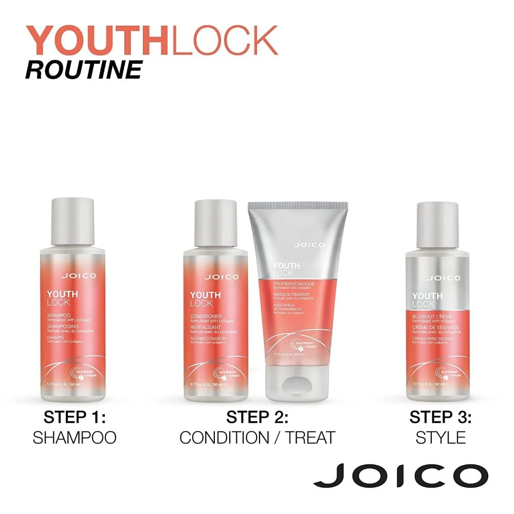 Joico YouthLock Collagen Anti-Frizz Blowout Creme 50ml - Image 5