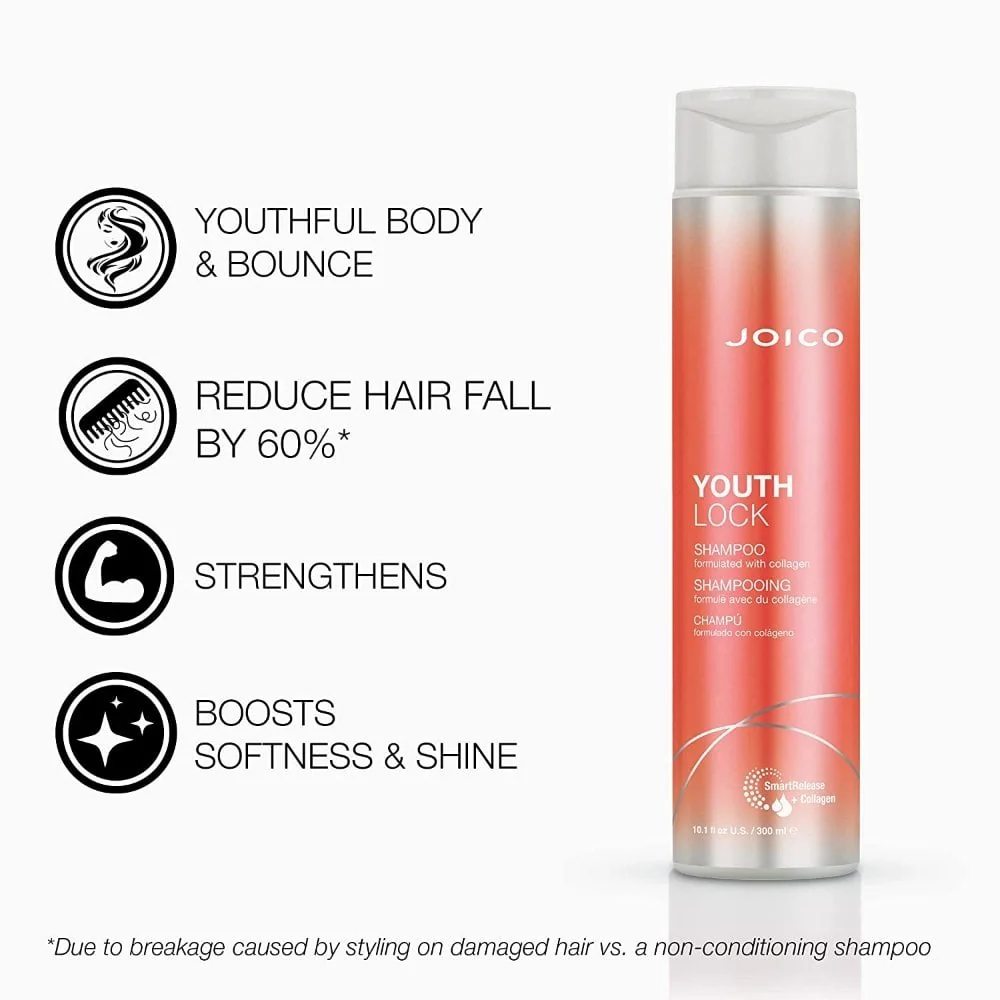 Joico YouthLock Collagen Shampoo 300ml - Image 3