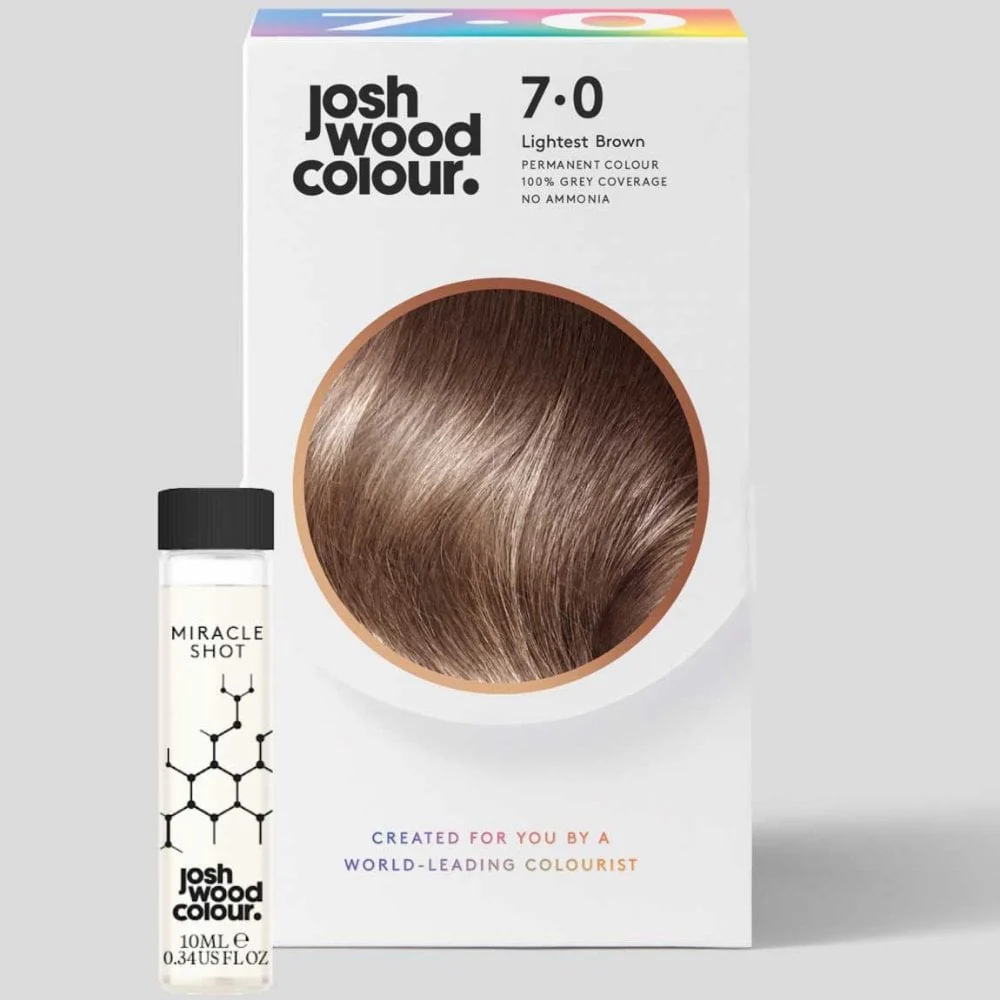 Josh Wood Colour 7.0 Lightest Brown Colour Miracle Permanent Colour Kit - Image 6