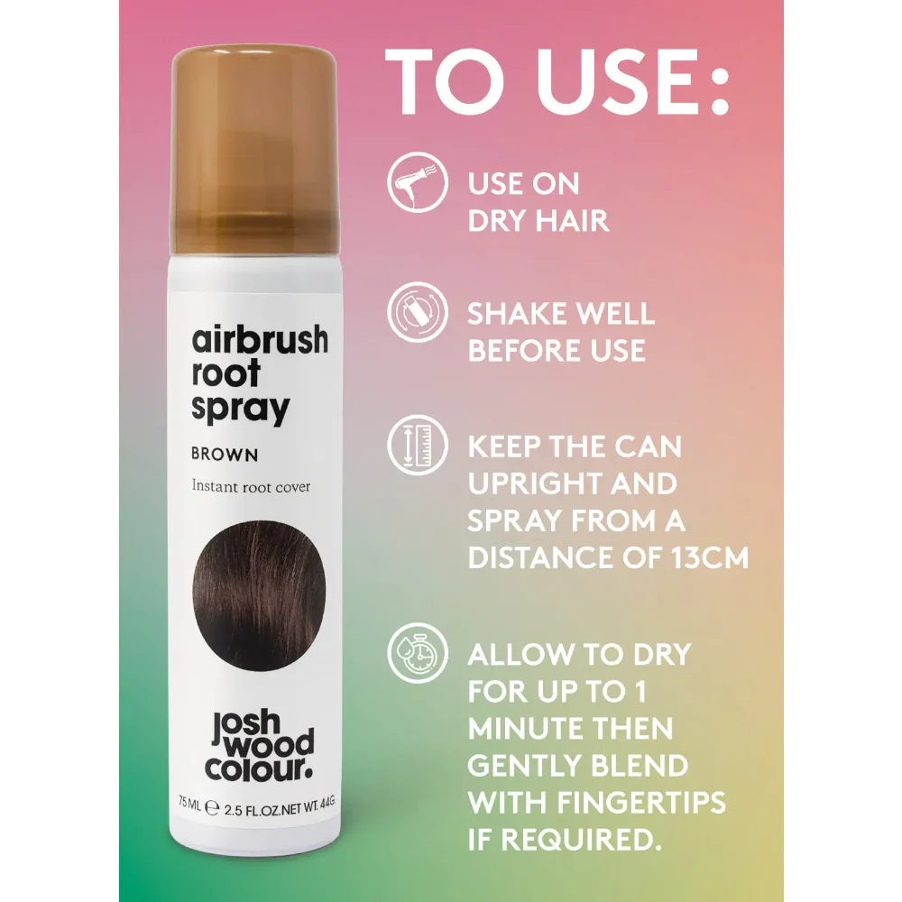 Josh Wood Colour Brown Airbrush Root Spray 75ml - Image 3