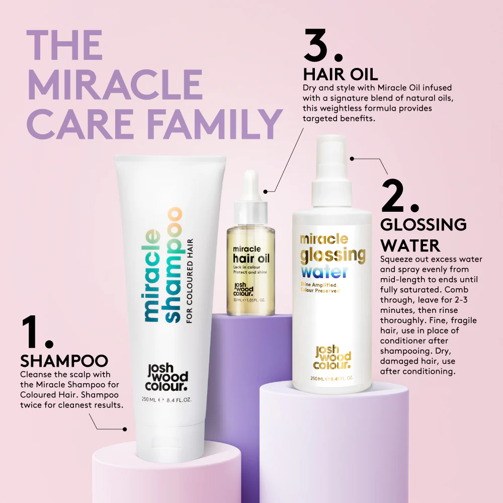 Josh Wood Colour Miracle Glossing Water 250ml - Image 4