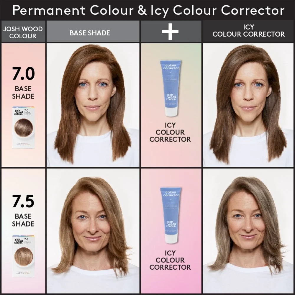 Josh Wood Colour Permanent Hair Colour Icy Colour Corrector 25ml - Image 5