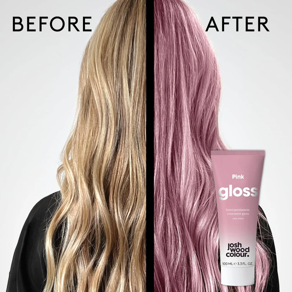 Josh Wood Colour Pink Semi-Permanent Treatment Gloss 100ml - Image 2