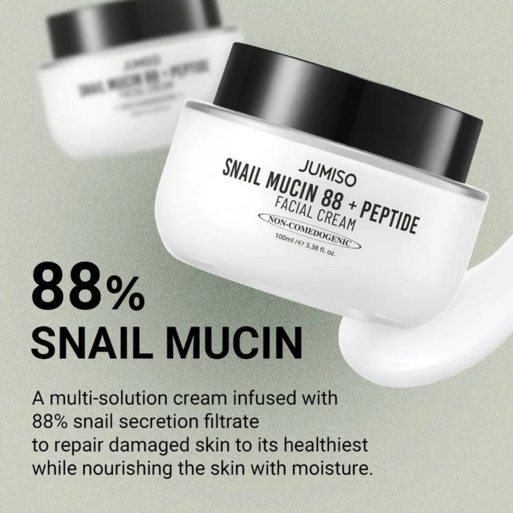 Jumiso Snail Mucin 88 + Peptide Facial Cream 100ml - Image 2