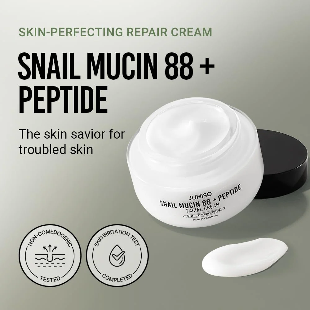 Jumiso Snail Mucin 88 + Peptide Facial Cream 100ml - Image 4