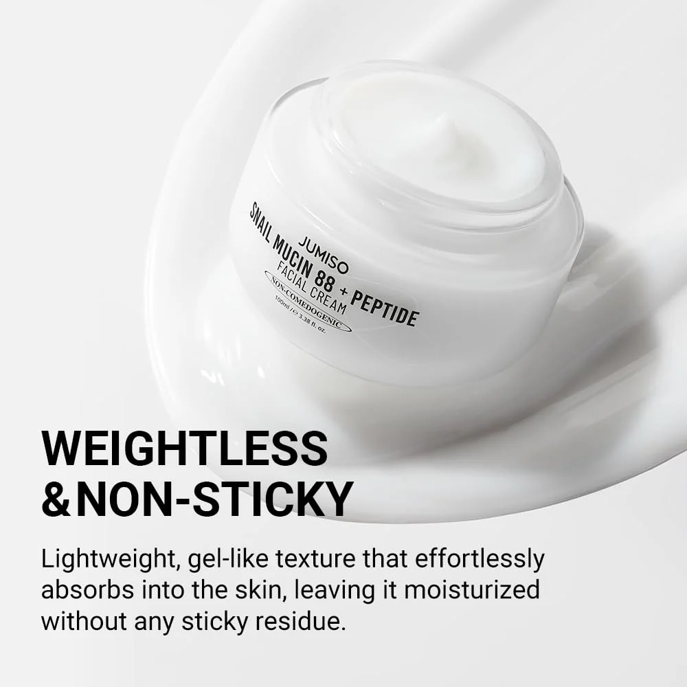 Jumiso Snail Mucin 88 + Peptide Facial Cream 100ml - Image 8