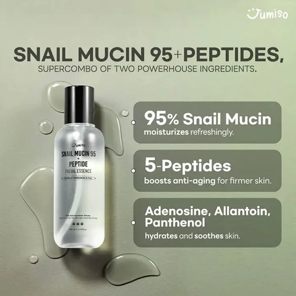 Jumiso Snail Mucin 95 + Peptide Face Essence 140ml - Image 3