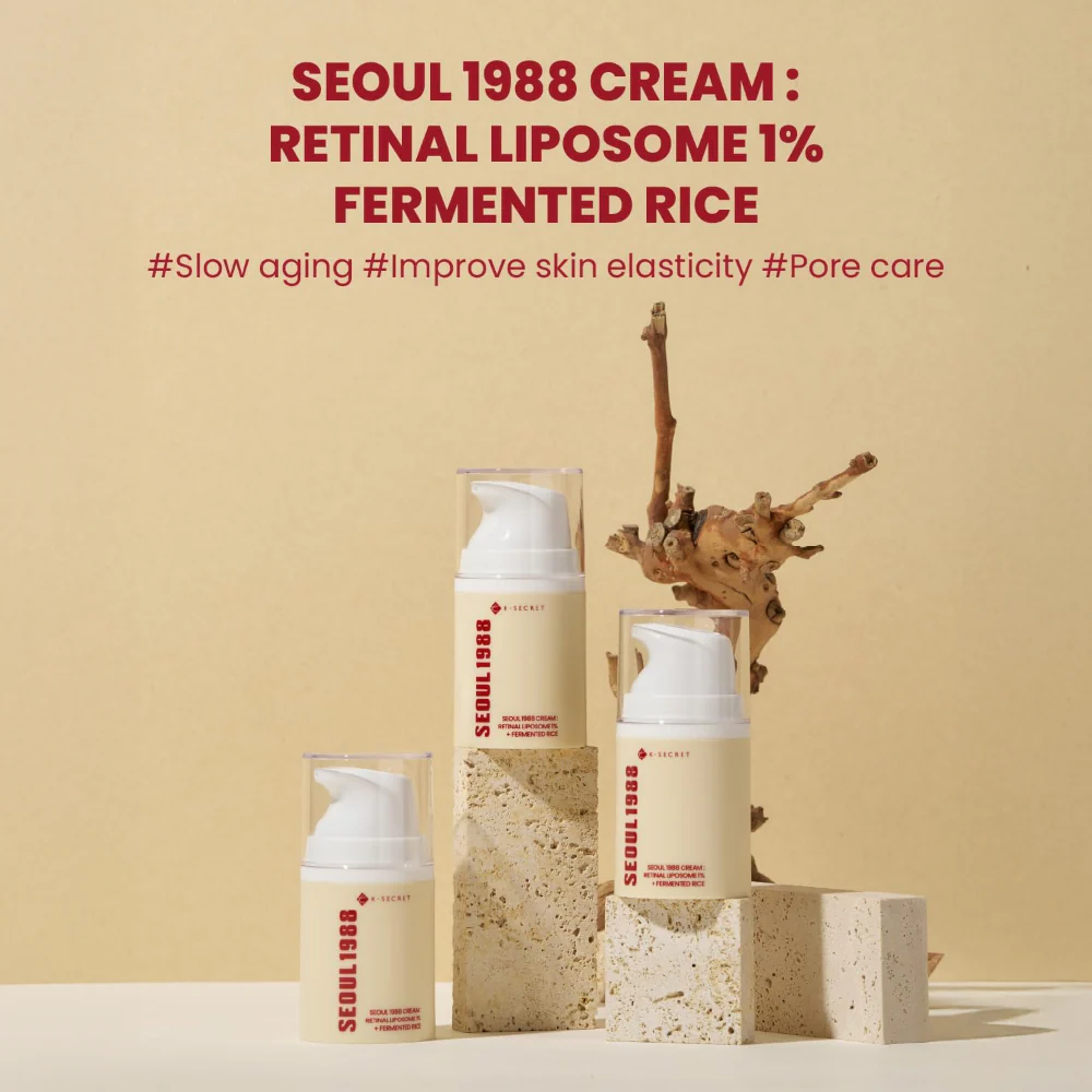 K-Secret Seoul 1988 Cream: Retinal Liposome + Fermented Rice 50ml - Image 3