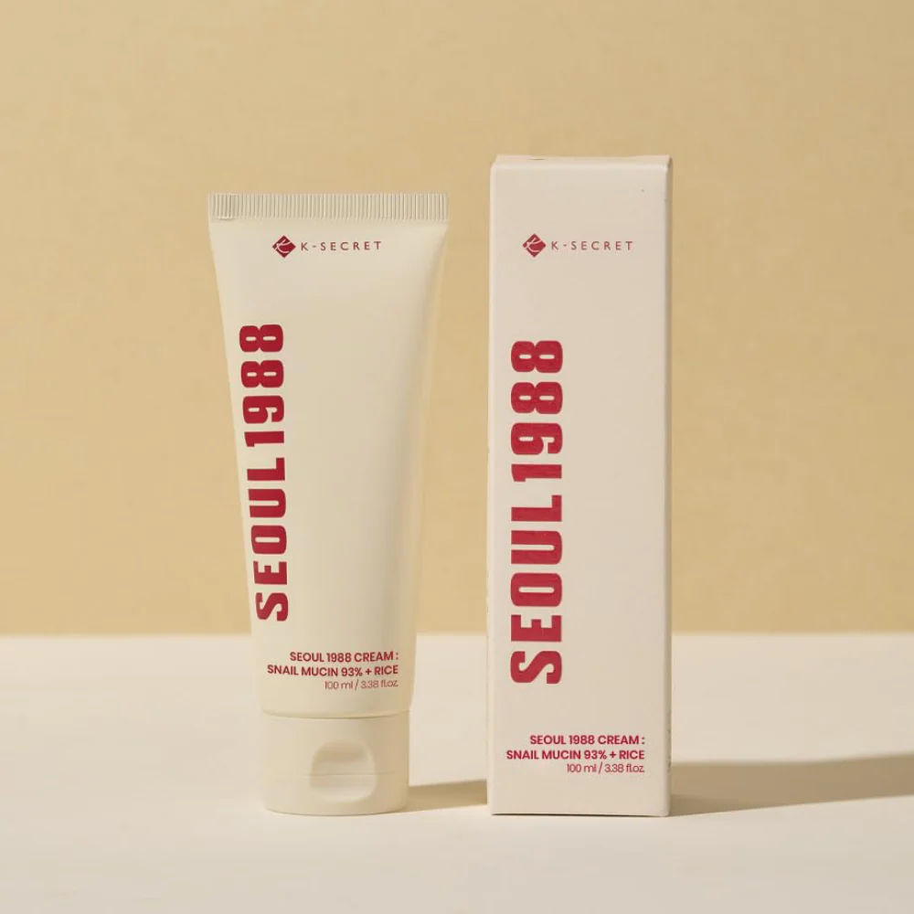 K-Secret Seoul 1988 Cream: Snail Mucin 93% + Rice 100ml - Image 2