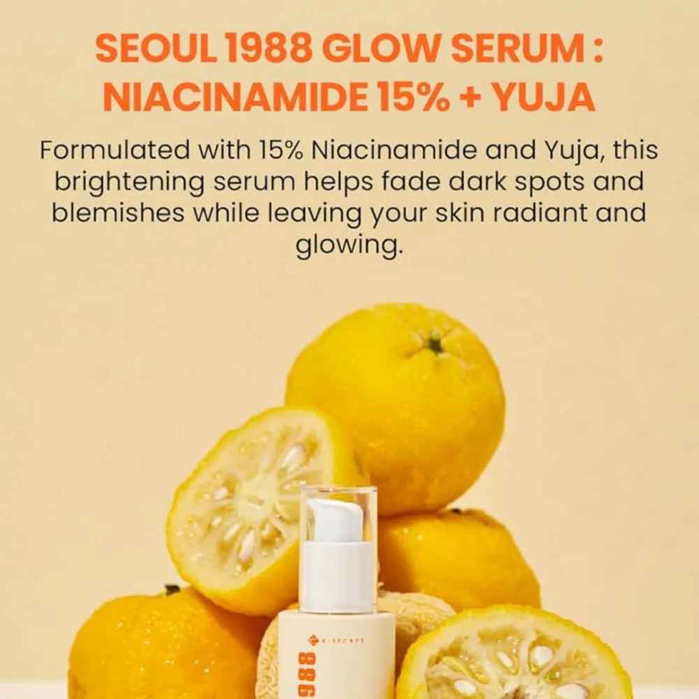 K-Secret Seoul 1988 Glow Serum: Niacinamide 15% + Yuja 30g - Image 2