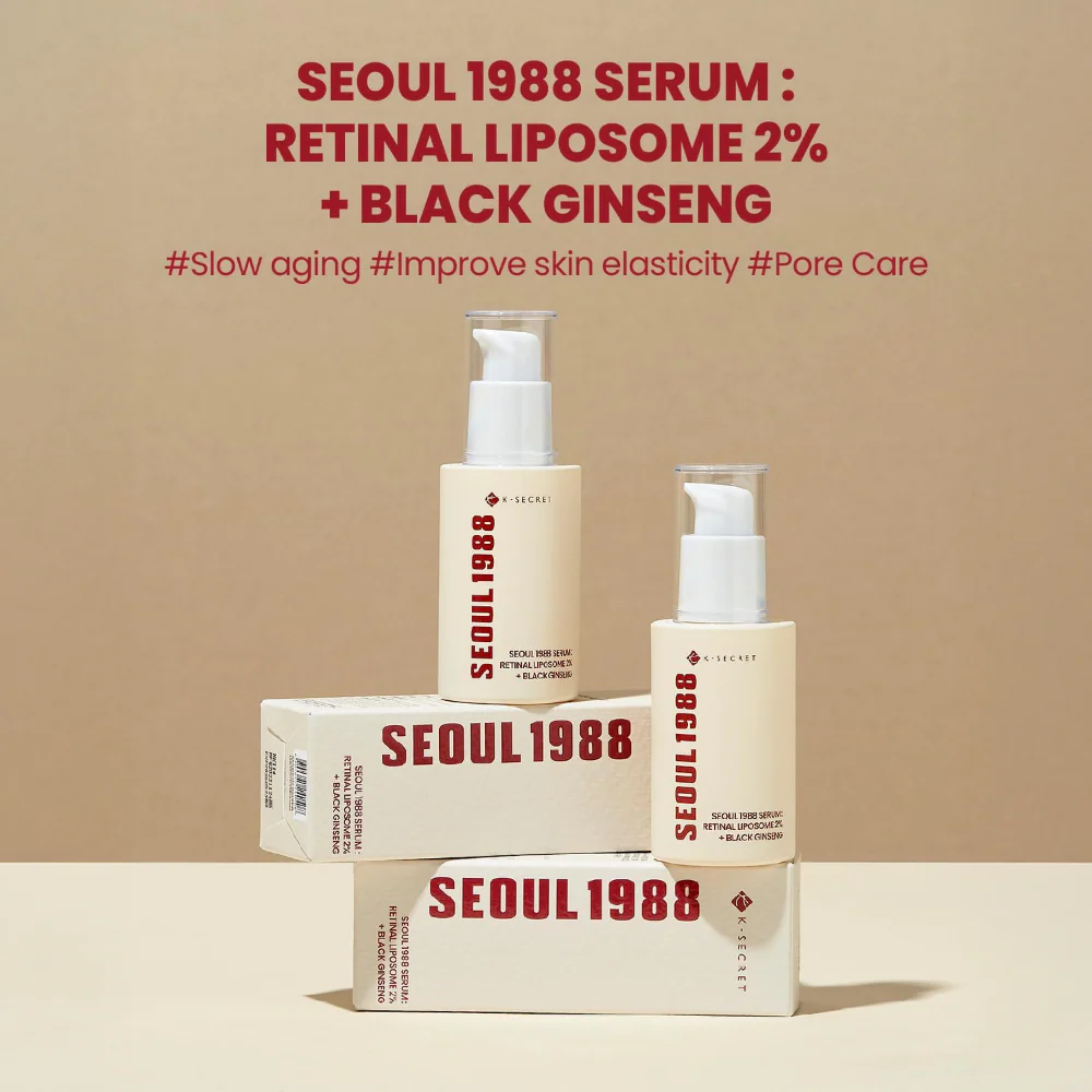 K-Secret Seoul 1988 Serum: Retinal Liposome 2% + Ginseng 30ml - Image 2