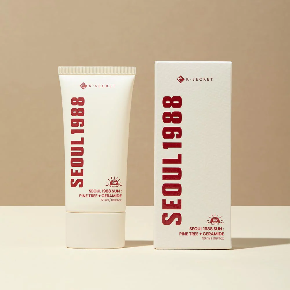 K-Secret Seoul 1988 Sun: Pine Tree + Ceramide PA++++ SPF50+ 50ml - Image 2