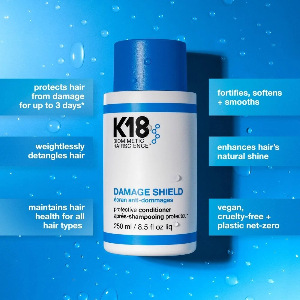 K18 Biomimetic Hairscience Damage Shield Protective Conditioner 250ml - Image 2