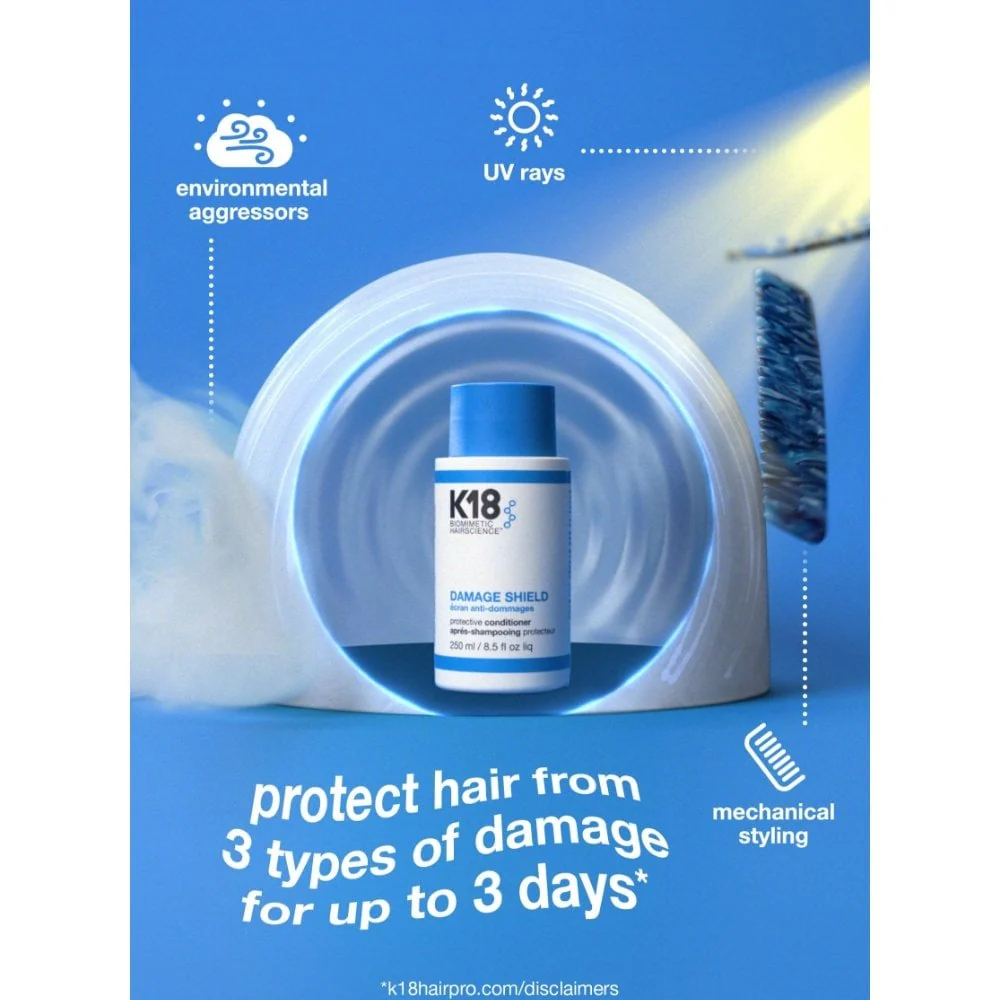 K18 Biomimetic Hairscience Damage Shield Protective Conditioner 250ml - Image 3