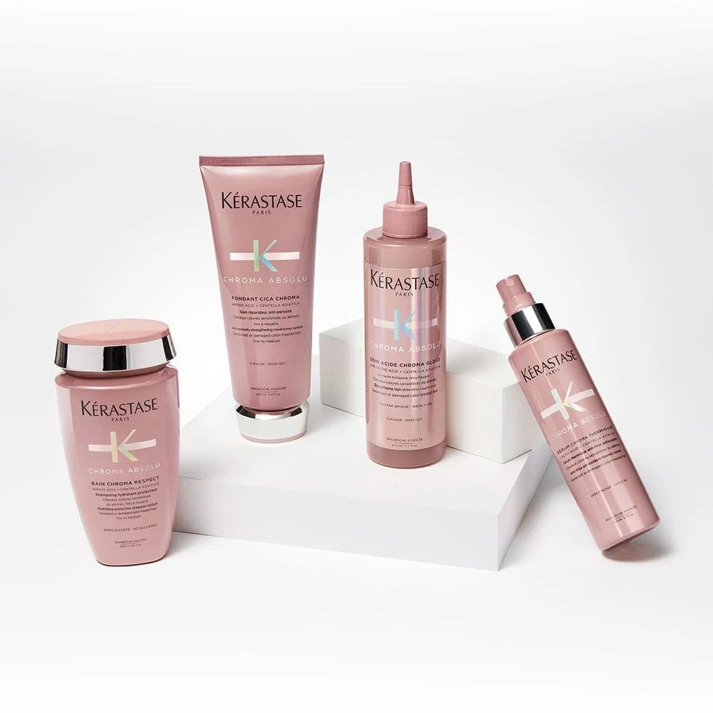 Kérastase Chroma Absolu Bain Chroma Respect Hydrating Protective Shampoo 250ml & Cica Chroma Anti-Porosity Strengthening Conditioner 200ml Twin - Image 3