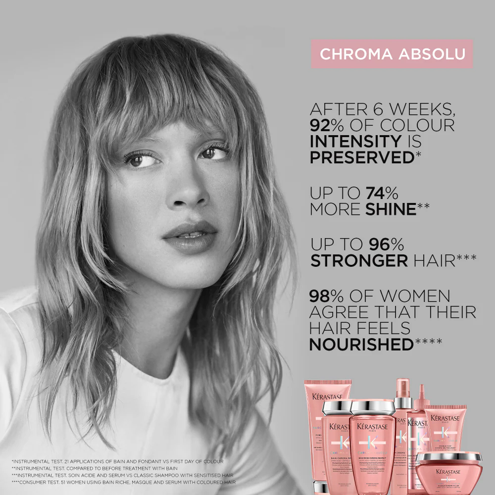 Kérastase Chroma Absolu Bain Chroma Respect Protective Shampoo Refillable Bottle 500ml - Image 6