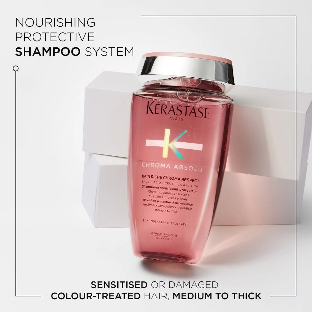 Kérastase Chroma Absolu Bain Riche Chroma Respect Protective Shampoo 250ml - Image 3