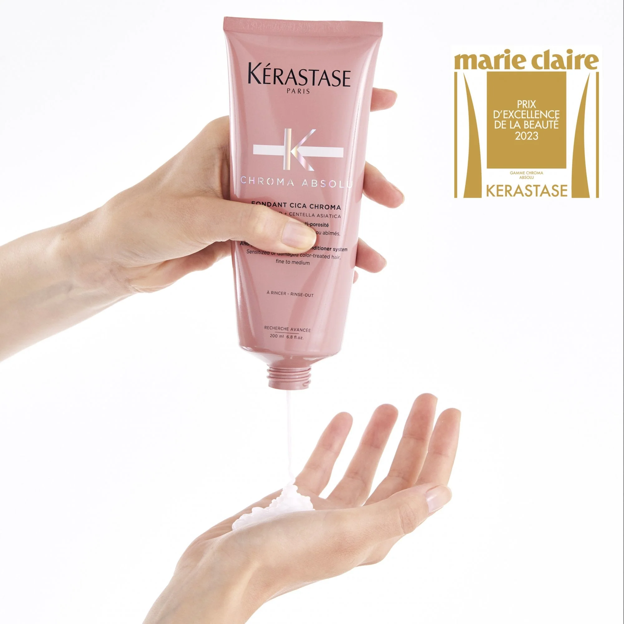 Kérastase Chroma Absolu Fondant Cica Chroma Anti-Porosity Conditioner 200ml - Image 2