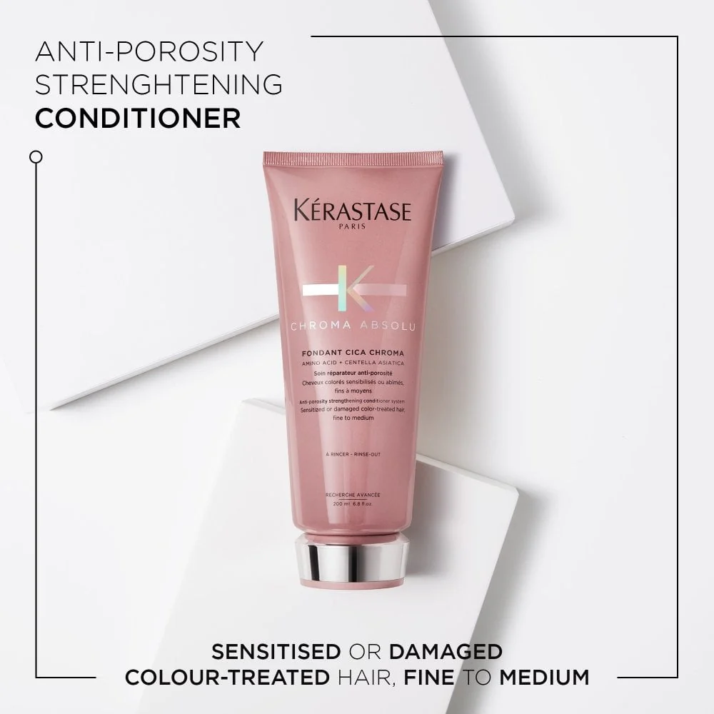 Kérastase Chroma Absolu Fondant Cica Chroma Anti-Porosity Conditioner 200ml - Image 3