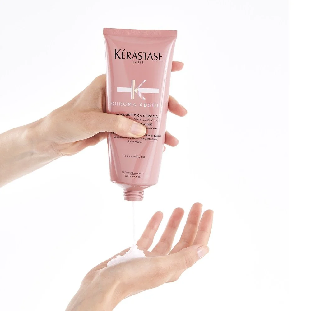 Kérastase Chroma Absolu Fondant Cica Chroma Anti-Porosity Conditioner 200ml - Image 9