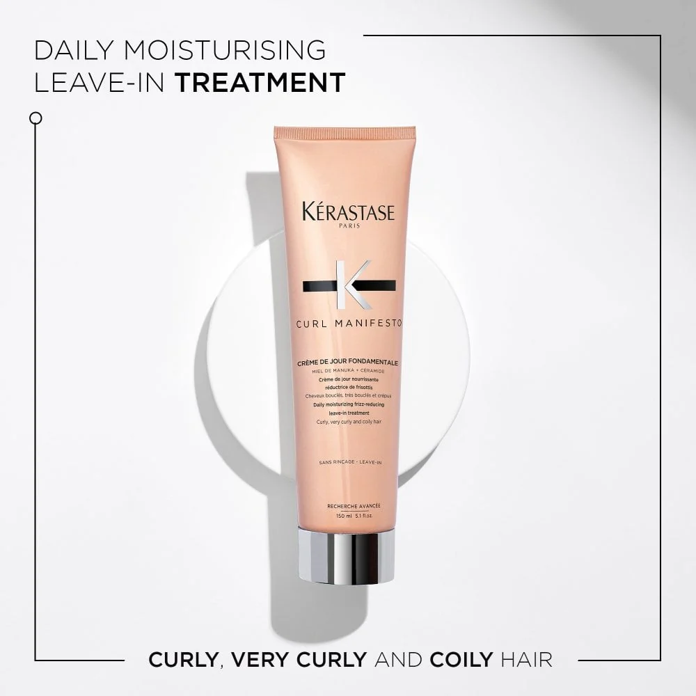 Kérastase Curl Manifesto Creme De Jour Fondamentale Frizz-Reducing Leave-In Treatment 150ml - Image 2