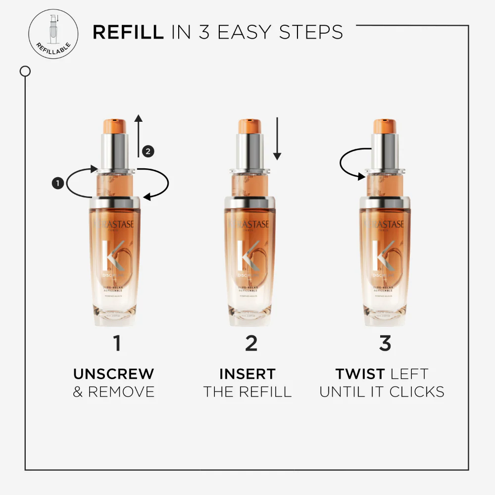 Kérastase Discipline Oleo-Relax Hair Oil Refill Bottle 75ml - Image 2