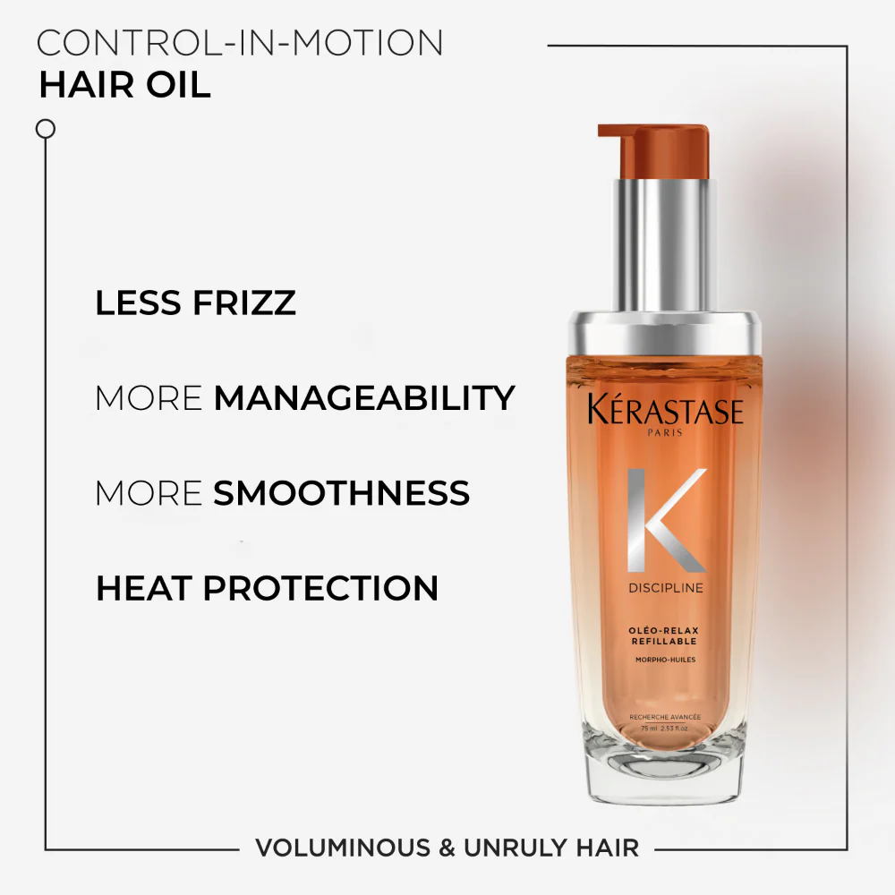 Kérastase Discipline Oleo-Relax Hair Oil Refill Bottle 75ml - Image 3