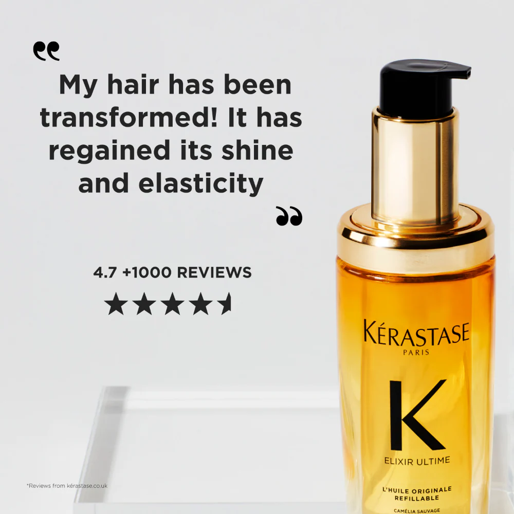 Kérastase Elixir Ultime L'Huile Originale Hair Oil Refill 75ml - Image 9