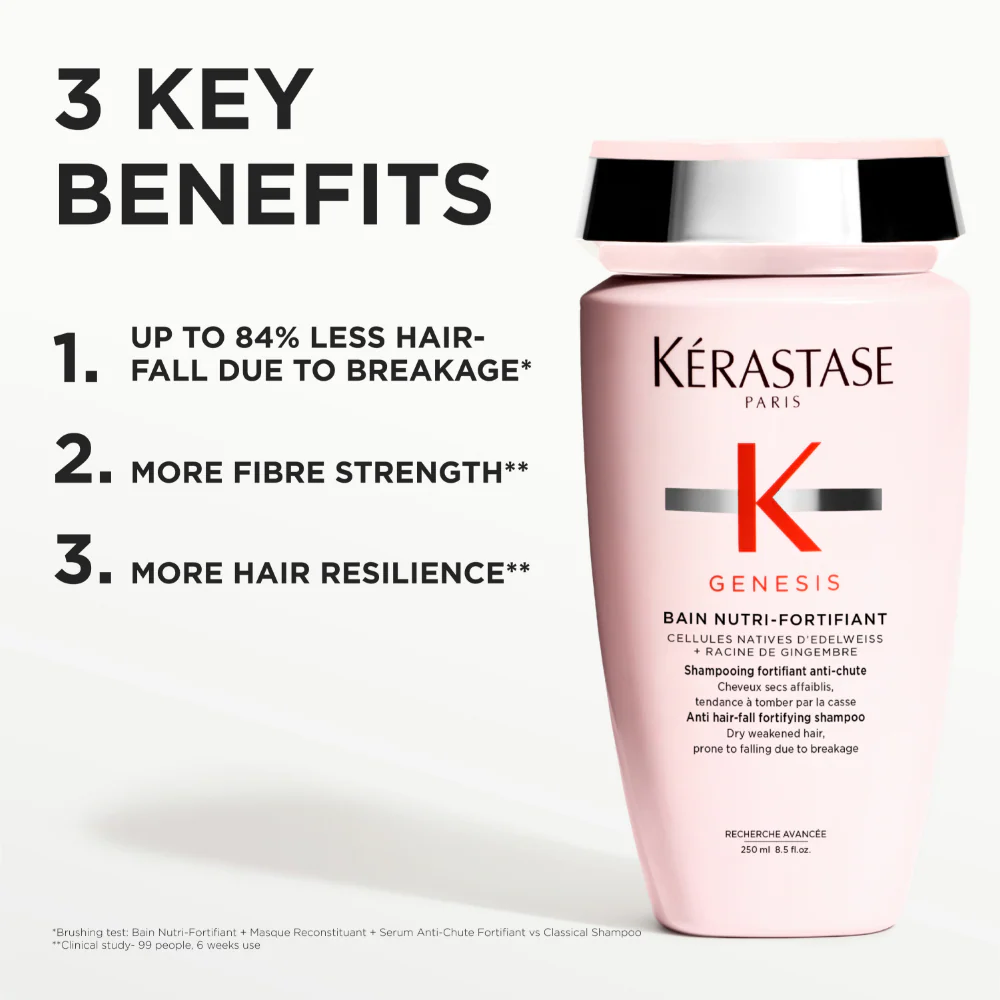 Kérastase Genesis Bain Nutri-Fortifiant Anti Hair-Loss Shampoo 250ml - Image 2