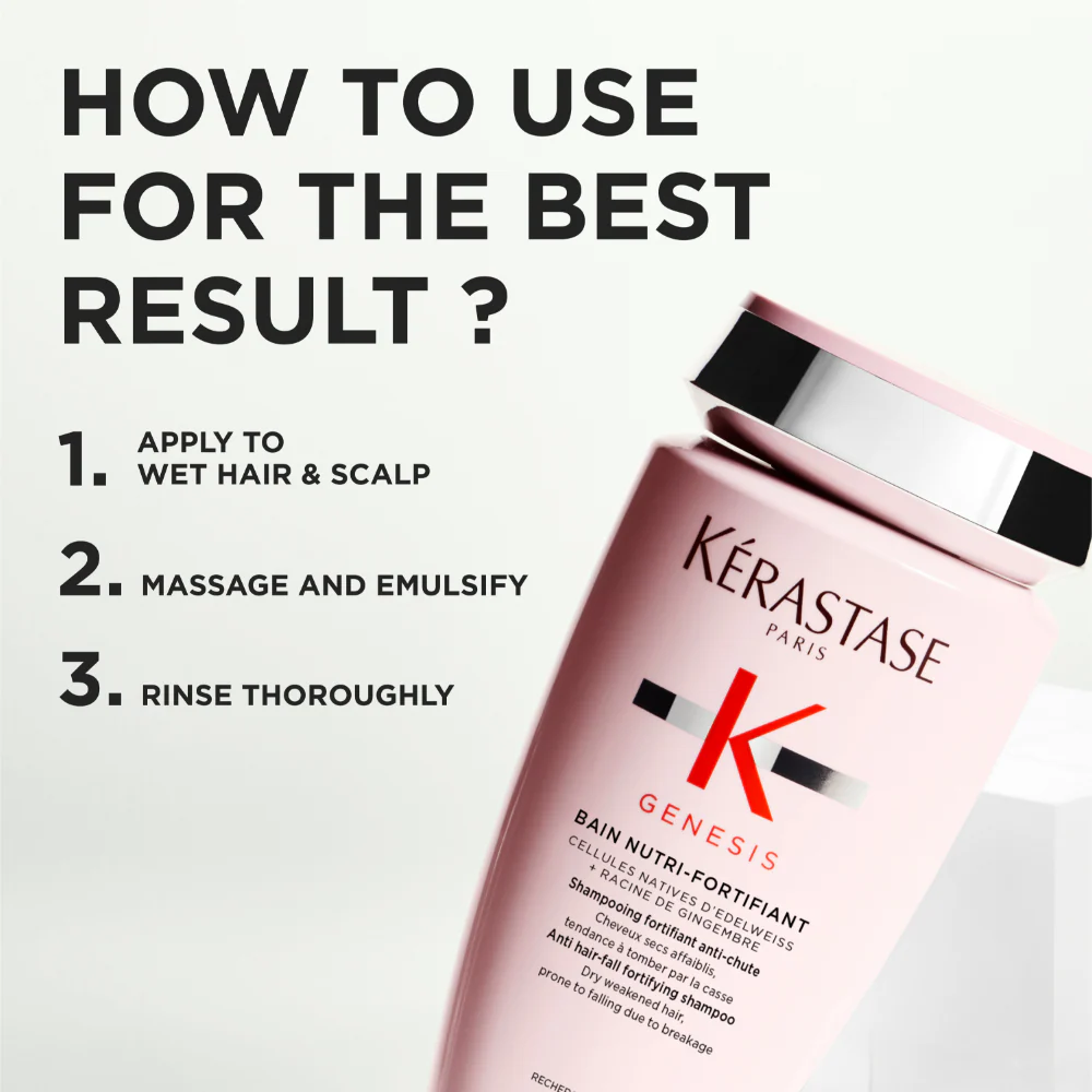 Kérastase Genesis Bain Nutri-Fortifiant Anti Hair-Loss Shampoo 250ml - Image 7