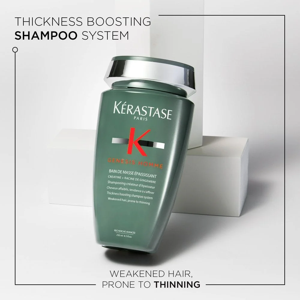 Kérastase Genesis Homme Bain De Masse Epaississant Thickness Boosting Shampoo 250ml - Image 2