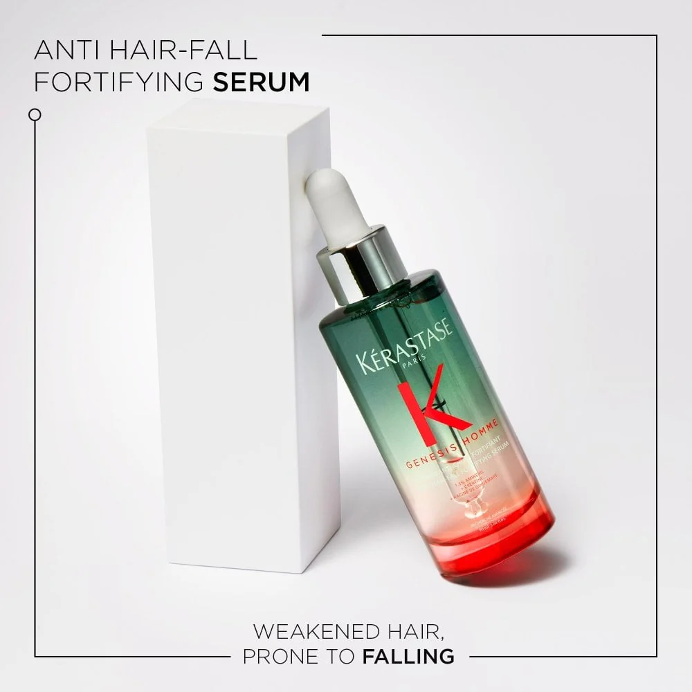 Kérastase Genesis Homme Serum Anti-Chute Fortifiant Anti Hair-Fall Serum 90ml - Image 2