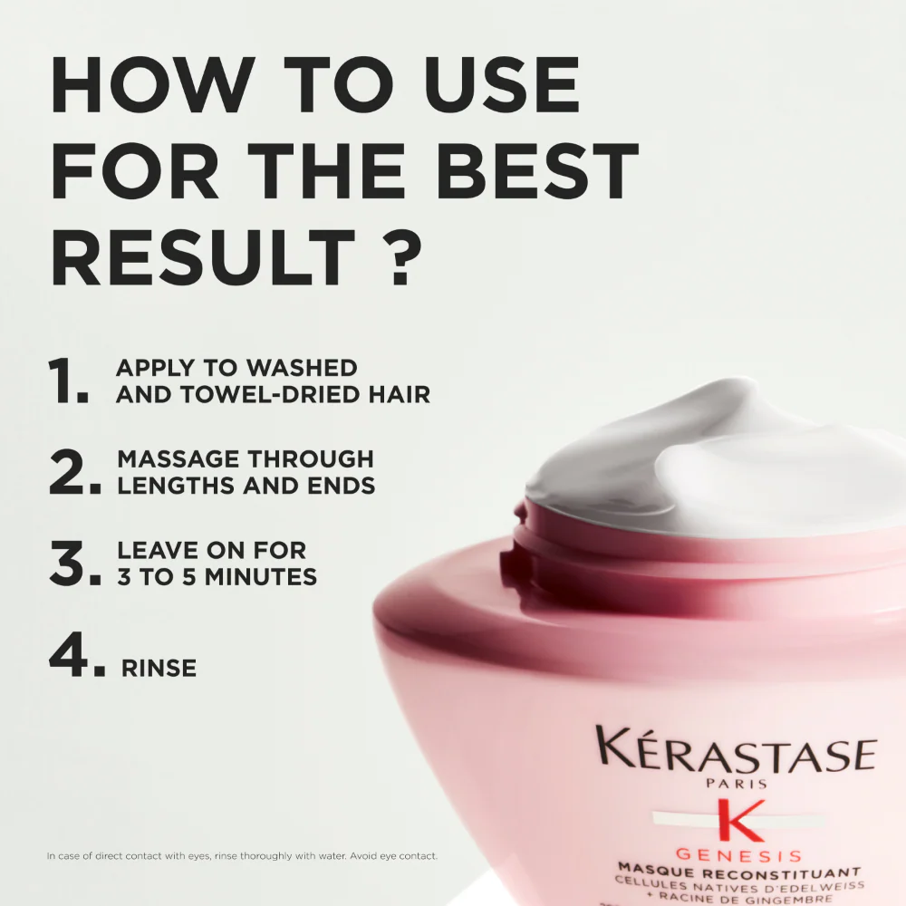 Kérastase Genesis Reconstituant Anti Hair-Loss Intense Mask 200ml - Image 7