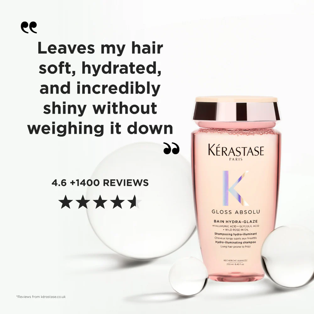 Kérastase Gloss Absolu Bain Hydra-Glaze Hydra-Illuminating Shampoo 250ml - Image 9