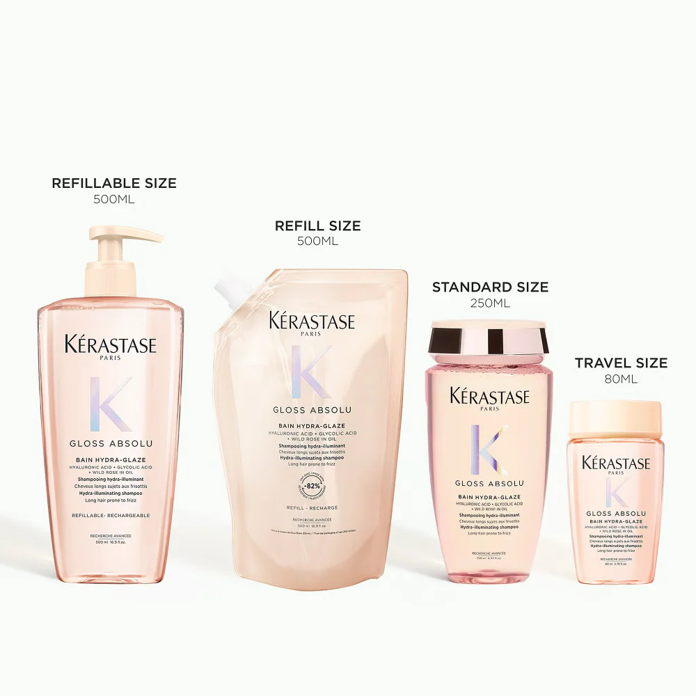 Kérastase Gloss Absolu Bain Hydra-Glaze Hydra-Illuminating Shampoo 80ml - Image 5