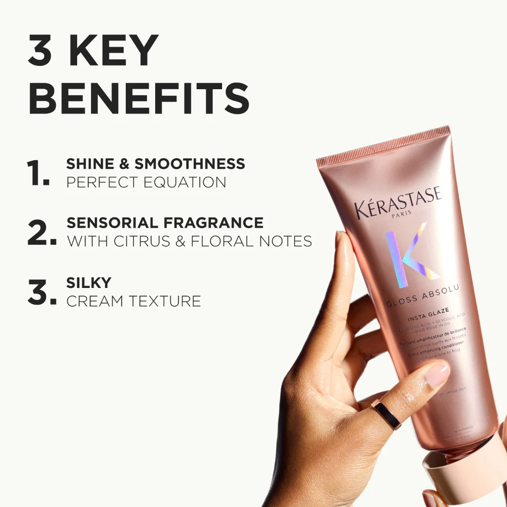 Kérastase Gloss Absolu Fondant Amplificateur Insta Glaze Gloss Enhancing Conditioner 250ml - Image 2