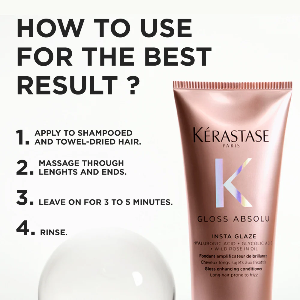 Kérastase Gloss Absolu Fondant Amplificateur Insta Glaze Gloss Enhancing Conditioner 250ml - Image 7