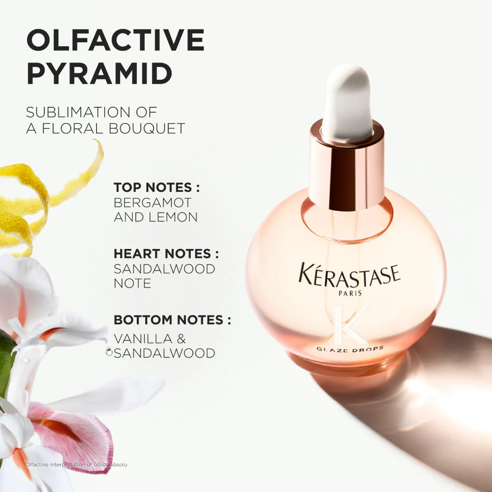 Kérastase Gloss Absolu Glaze Drops Hair Oil with Wild Rose 45ml - Image 11