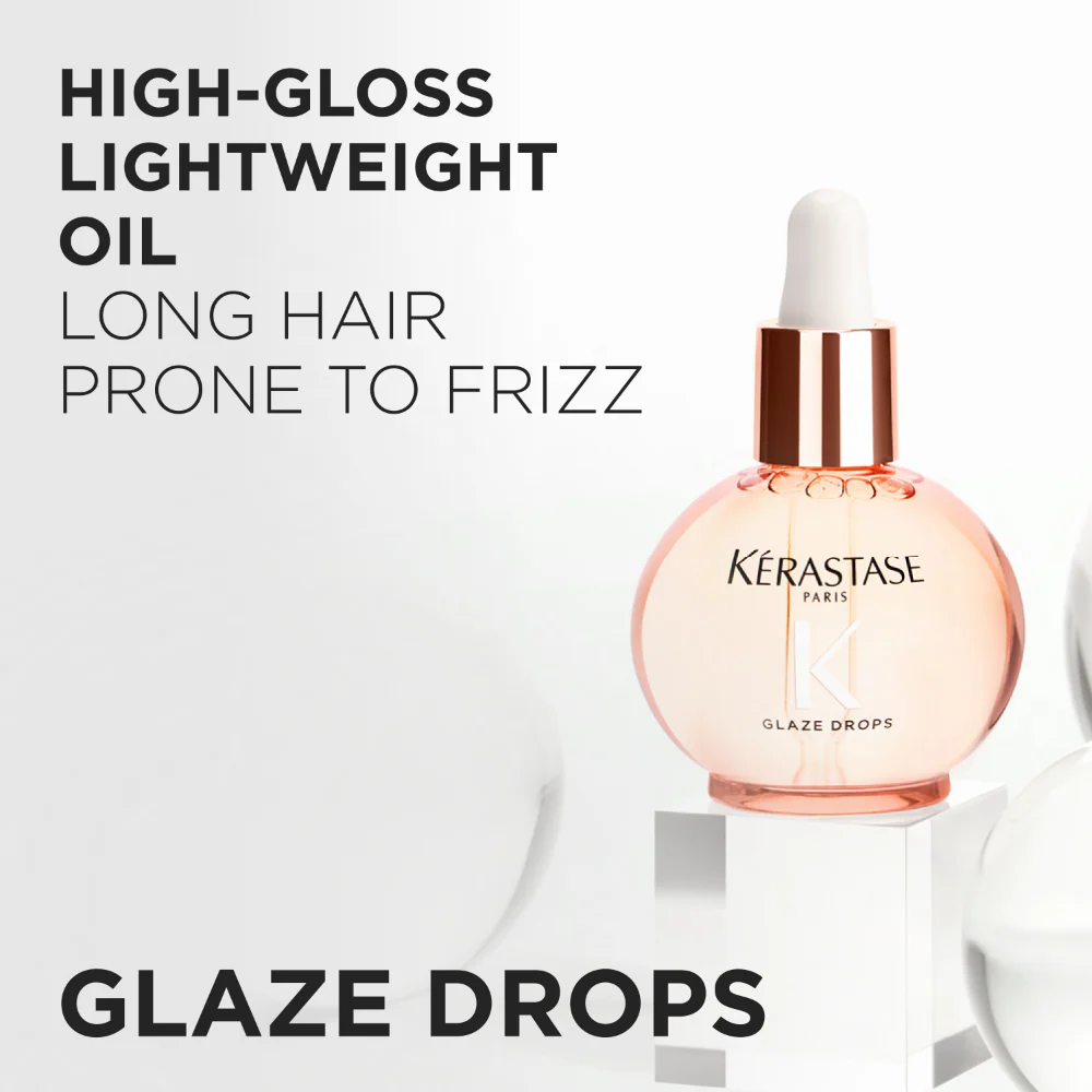Kérastase Gloss Absolu Glaze Drops Hair Oil with Wild Rose 45ml - Image 8