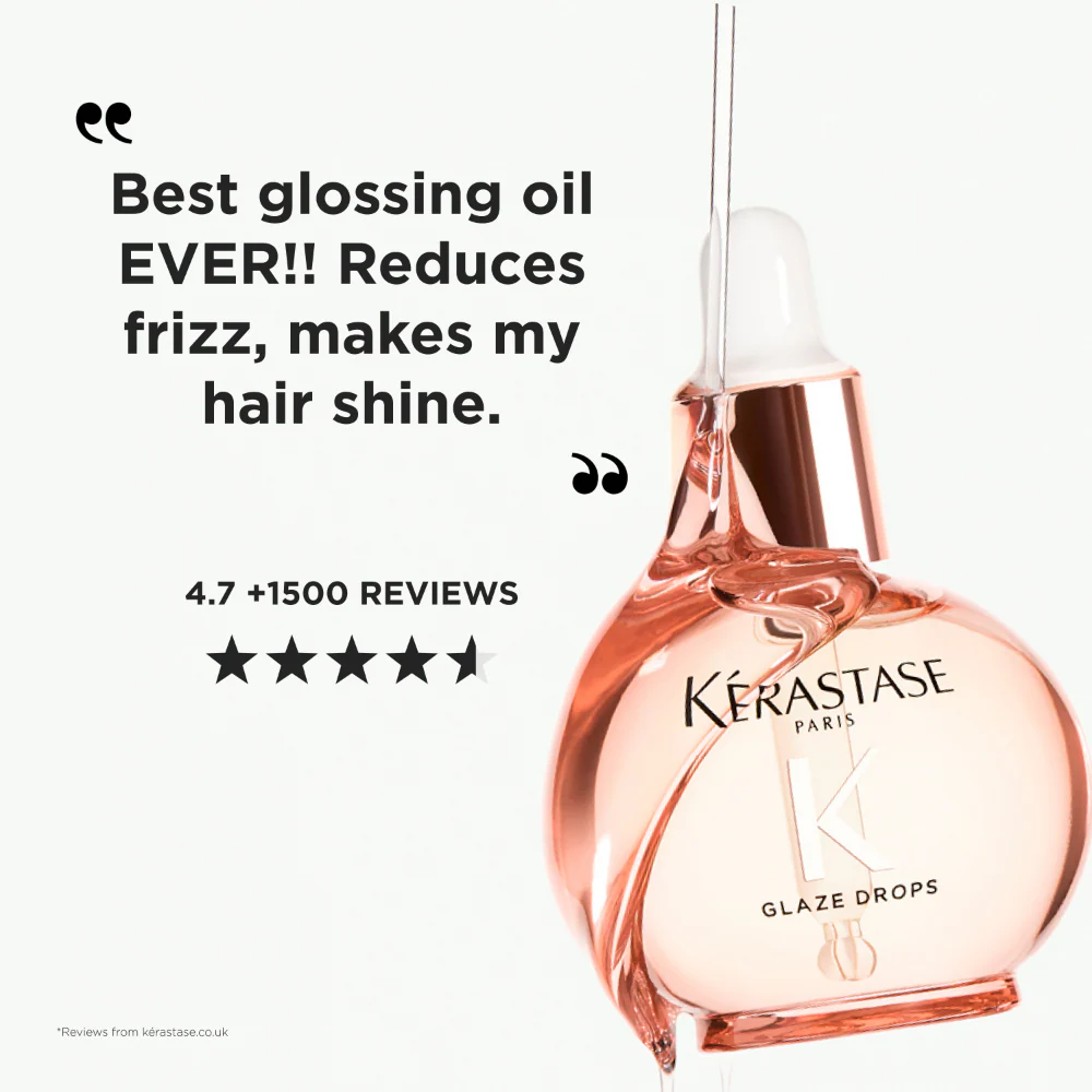 Kérastase Gloss Absolu Glaze Drops Hair Oil with Wild Rose 45ml - Image 9