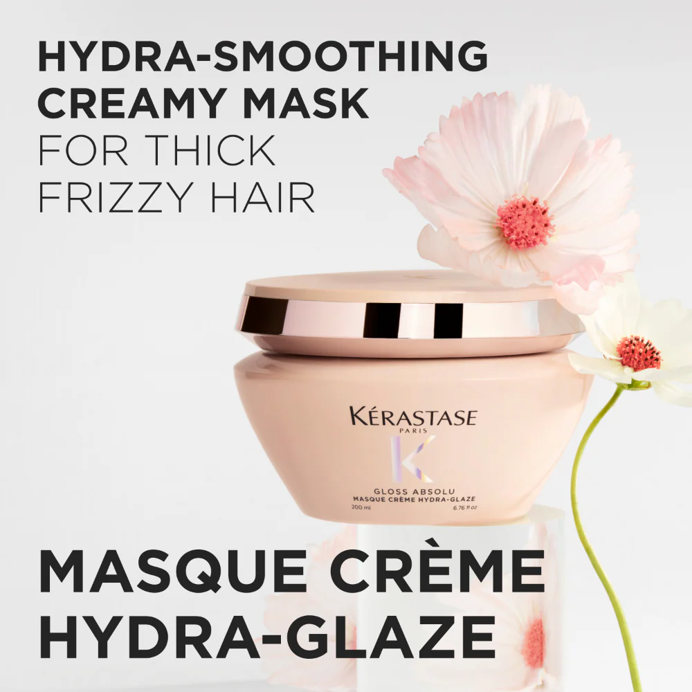 Kérastase Gloss Absolu Masque Crème Hydra Glaze Hydra-Illuminating Creamy Hair Mask 200ml - Image 8