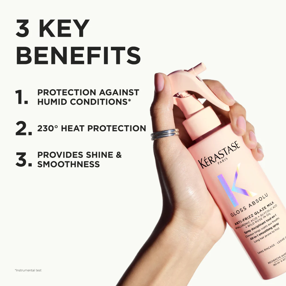 Kérastase Gloss Absolu Spray Disciplinant Anti-Frizz Glaze Milk All-In-One Smoothing Spray 190ml - Image 2