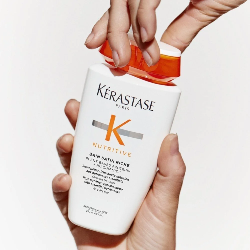 Kérastase Nutritive Bain Satin Riche High Nutrition Rich Shampoo 250ml & Nutritive Lait Vital High Nutrition Ultra-Light Conditioner 200ml Twin - Image 7