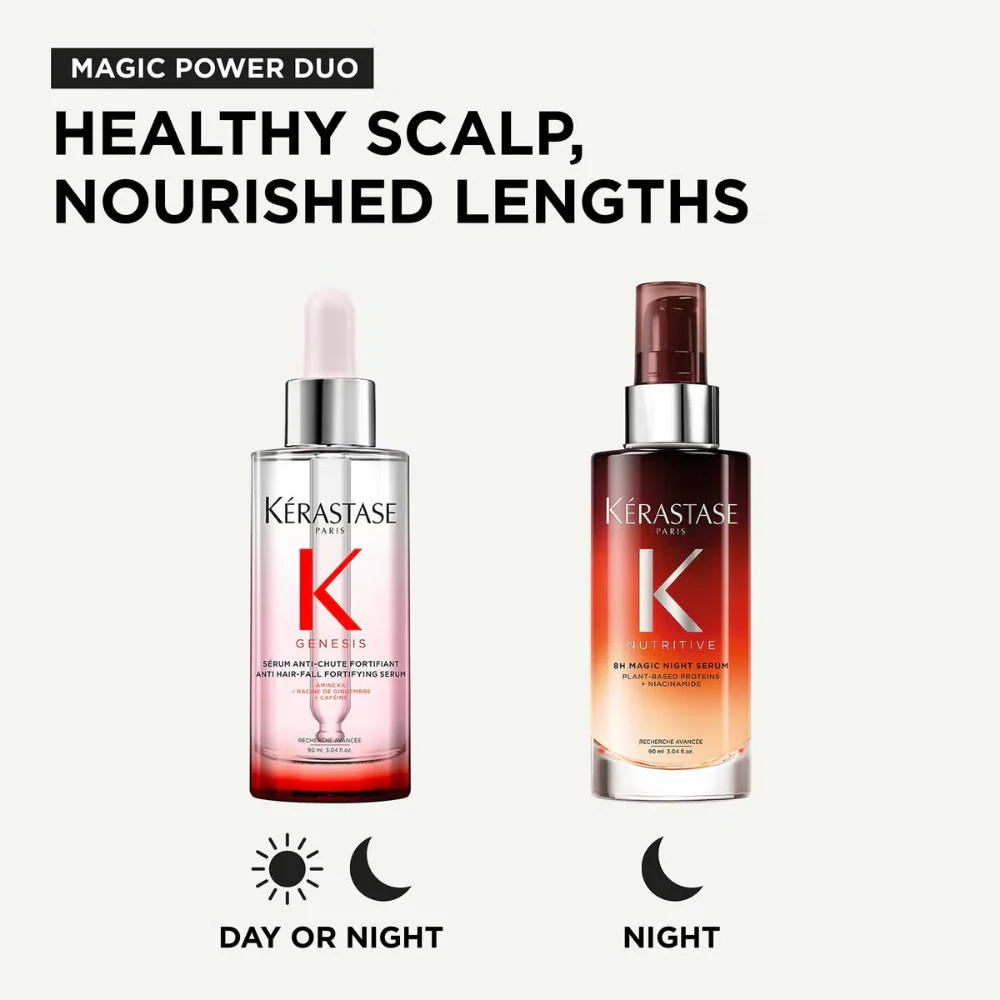 Kérastase Serums Moment Genesis Anti-Hair Loss Serum & Nutritive 8H Magic Night Serum Duo 2 x 90ml - Image 2