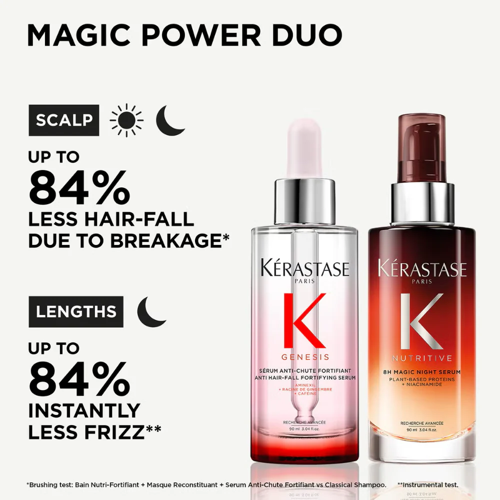 Kérastase Serums Moment Genesis Anti-Hair Loss Serum & Nutritive 8H Magic Night Serum Duo 2 x 90ml - Image 3
