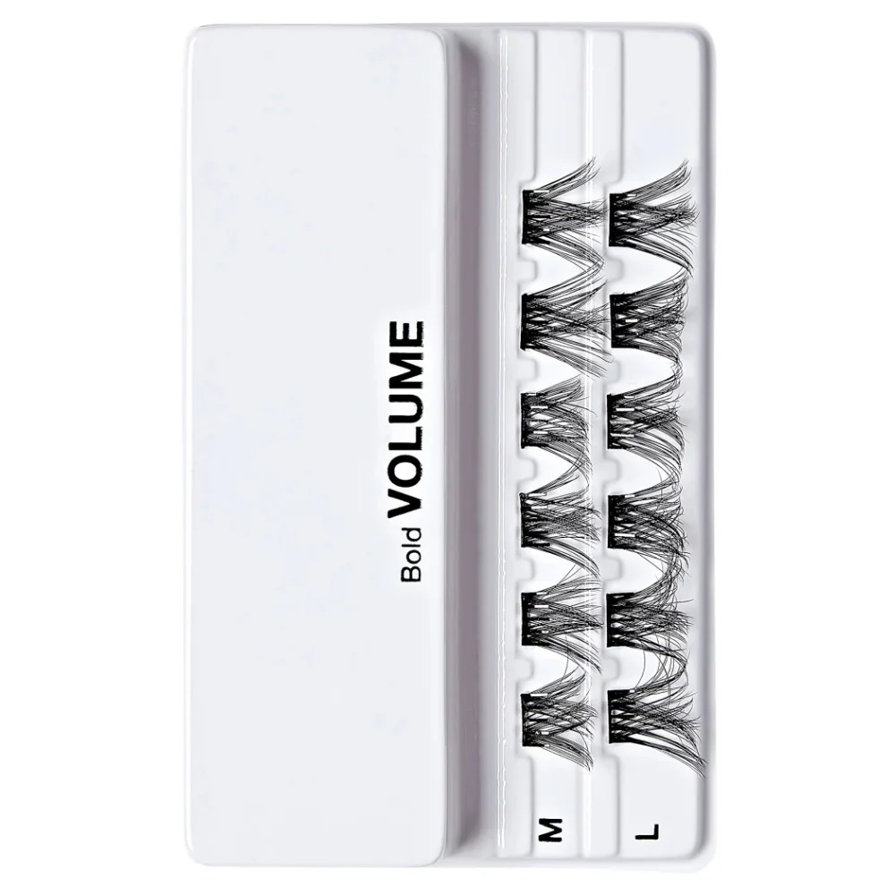 Kiss imPress Press-On Falsies Individual Lashes Black 05 Bold Volume 12 Clusters - Image 4